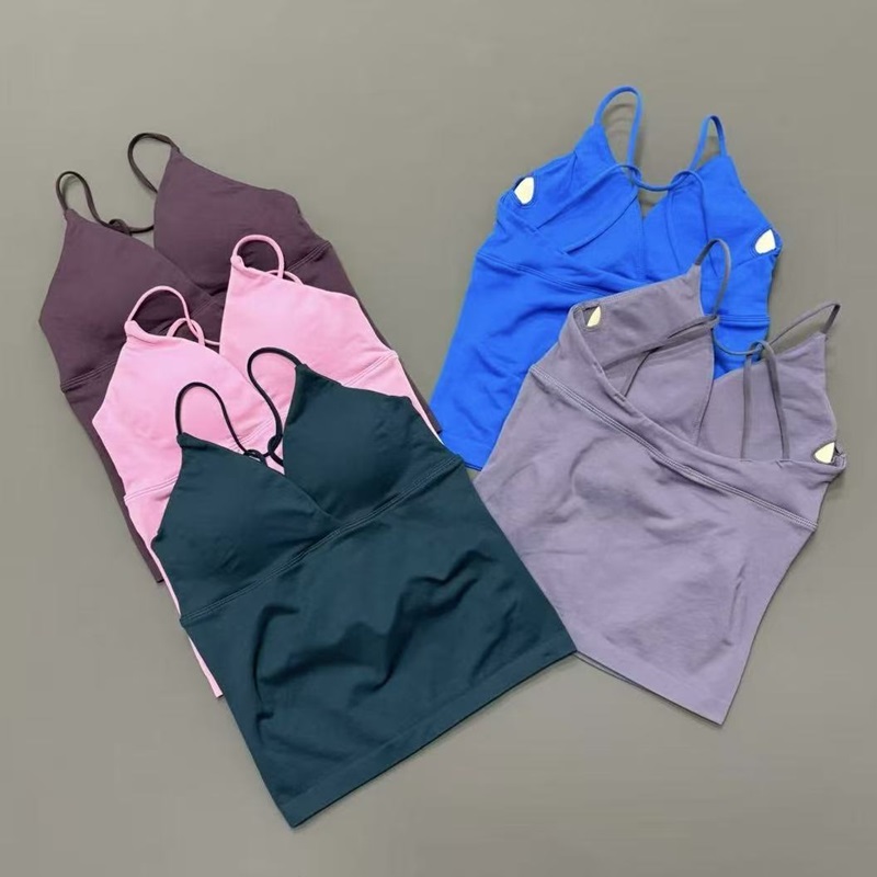 Suspender Tank Top - Top Deportivo Largo con Tirantes Finos