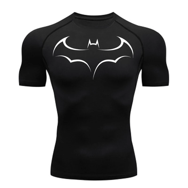 T Shirt Tight Fit - Camiseta ajustada con estampado de murciélagos