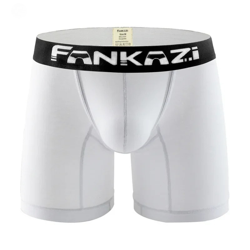 Long Leg Trunk Men - Ropa interior masculina de algodón, estilo