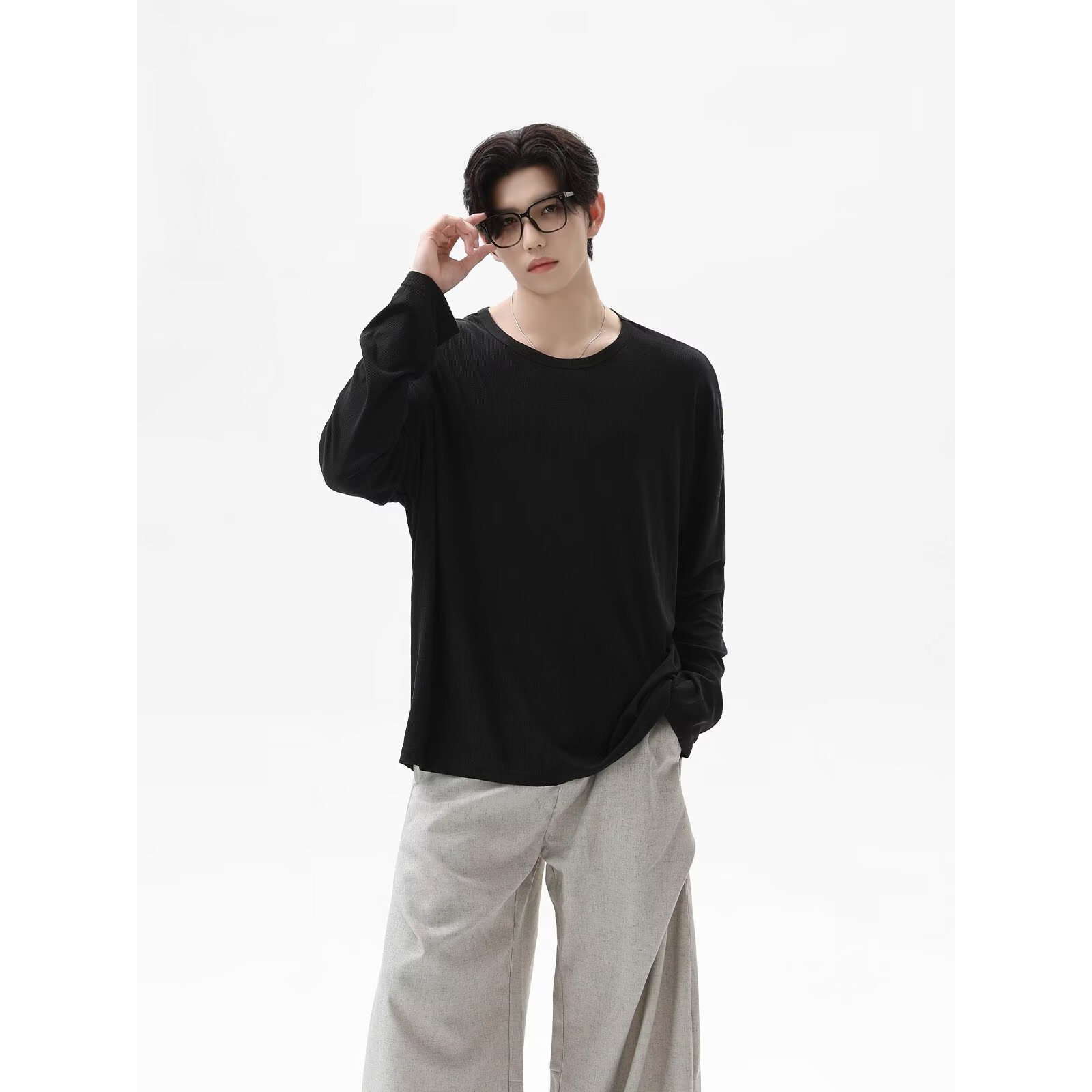 Camiseta de Manga Larga con Te - Undershirt Crew Neck reseña y precio