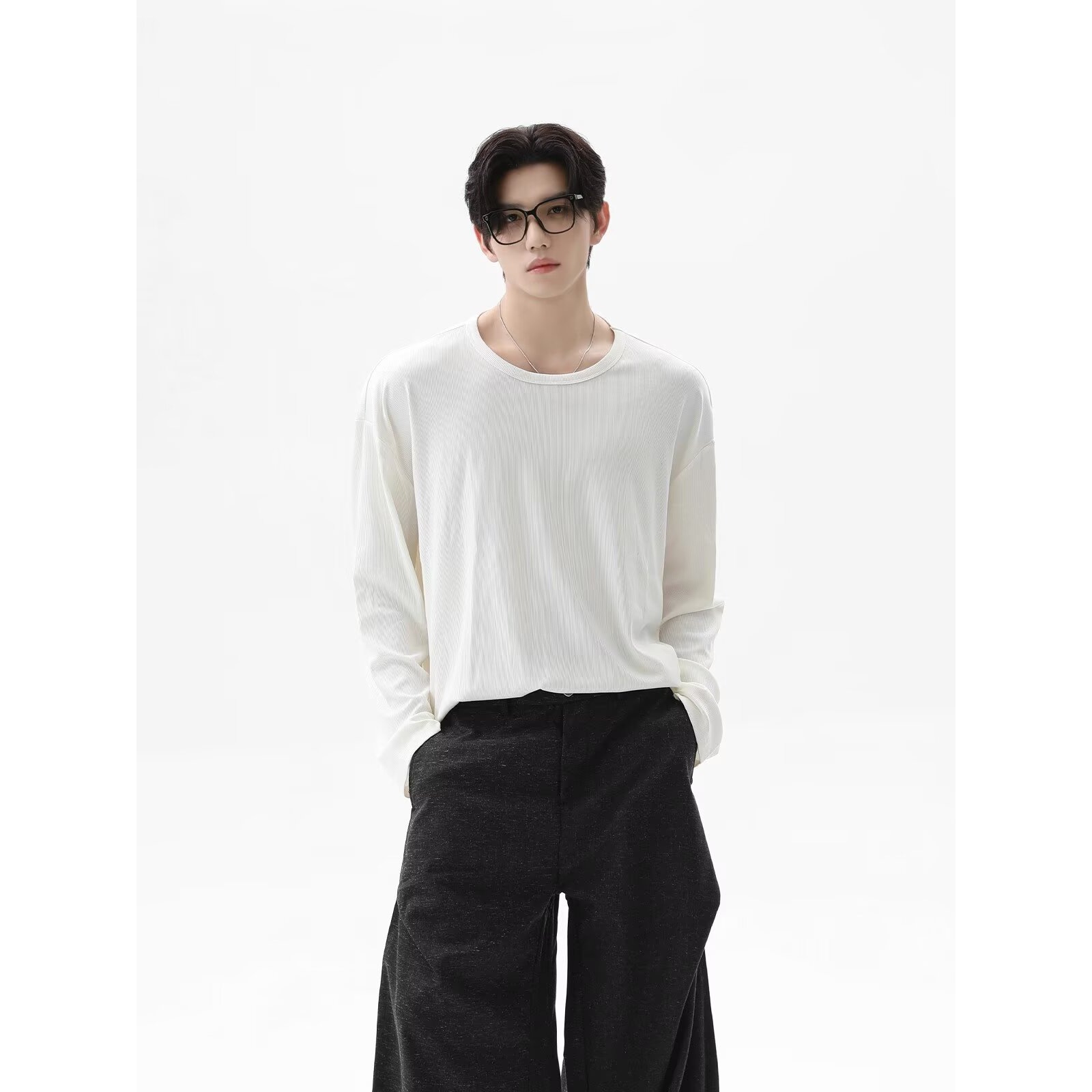 Camiseta de Manga Larga con Te - Undershirt Crew Neck reseña y precio